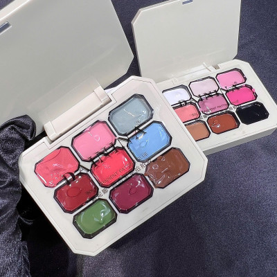 Gel Dặm Ombre Dainina 9 Màu Trẻ Trung Làm Nail Hàn Quốc, Sơn Gel Dặm Nén Ombre Vẽ Móng Cao Cấp Nữ Women