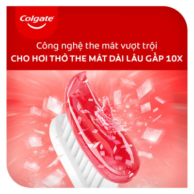 Bộ 3 Kem đánh răng Colgate MaxFresh Hương Đào Mát Lạnh 225g tặng kèm bàn chải