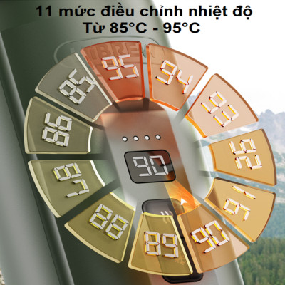 Máy pha cà phê dùng pin cầm tay Espresso 3 trong 1 HiBREW Thương hiệu Mỹ H4C - Pha nóng lạnh - HÀNG NHẬP KHẨU (BẢO HÀNH 12 THÁNG)