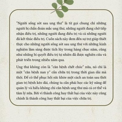 Cuộc Sống Sau Ung Thư