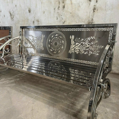 Ghế sân vườn Juno Sofa Inox 304 cao cấp, thông minh tiện lợi