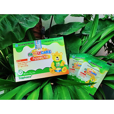 Bộ 6 sản phẩm Cốm ăn ngon hết táo bón Familycare Appetito Traphaco