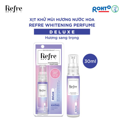 Xịt Khử Mùi Dưỡng Trắng Hương Nước Hoa Refre Whitening Deluxe Hương Sang Trọng (30ml)