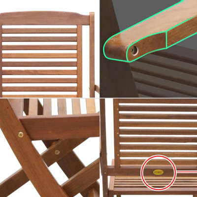 Ghế xếp Rupat có tay IBIE