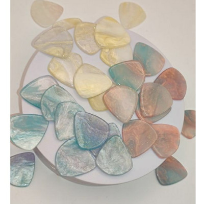 Phím gảy đàn guitar nhiều màu kim tuyến ngũ sắc | Phím gảy đàn lấp lánh kim tuyến chắc bền