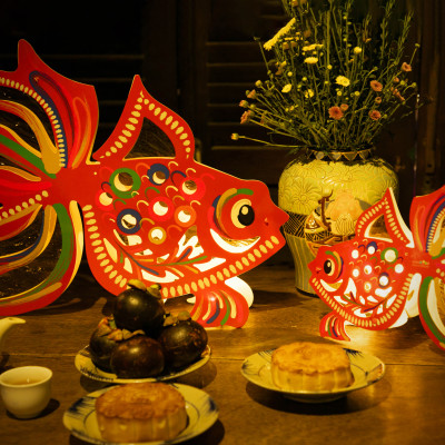 Lồng đèn Trung Thu Happy Kibu - Lồng đèn trang trí "Ký ức tuổi thơ" hình Cá (size mini)