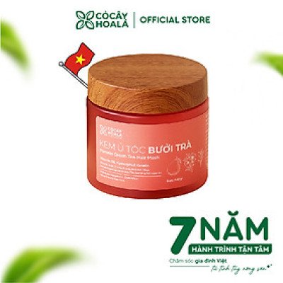 Kem Ủ Tóc Bưởi Trà Cỏ Cây Hoa Lá - Bổ Sung Keratin Thủy Phân Siêu Dưỡng Phục Hồi Tóc Hư Tổn 200g