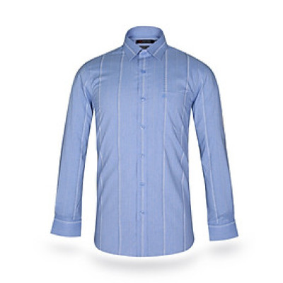 Áo sơ mi nam KHATOCO dài tay kẻ sọc A1MD538T1-CNSC189-2411-D