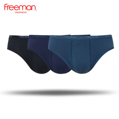 Combo 3 Quần lót nam Freeman size lớn 3XL, 4XL chất viscose mềm mịn, thoáng mát 6050