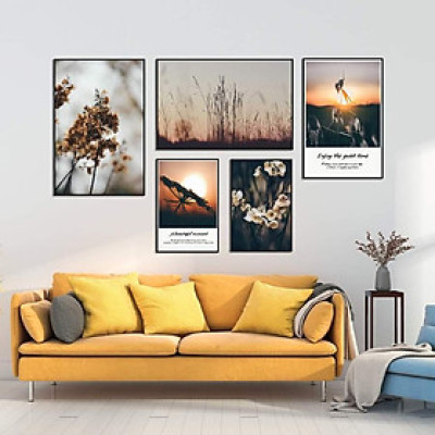 Tranh treo tường CAO CẤP GIÁ RẺ ,Tặng kèm khung và đinh ba chân treo tranh chuyên dụng, PVP-TP611