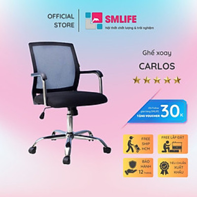 Ghế xoay nhân viên SMLIFE Carlos