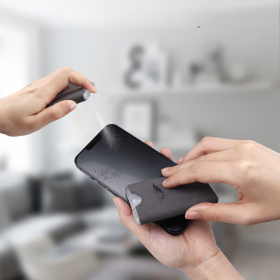 Bộ Vệ Sinh Easy Clean dành cho Macbook/Laptop/Lens/Máy ảnh/Điện thoại Bình Xịt Khử Khuẩn, Kiêm Khăn Lau_ Kèm Dung Dịch_ Hàng chính hãng