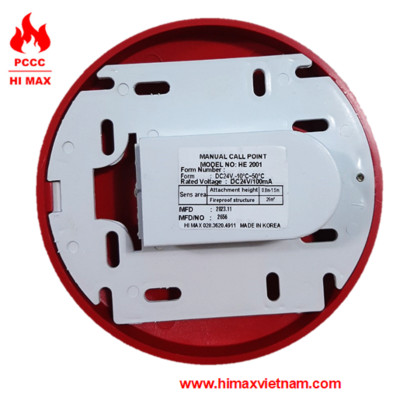 Nút ấn báo cháy hình tròn hi max HE2001