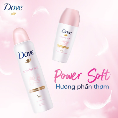 Lăn Khử Mùi Dove Power Soft Hương Phấn 40ml