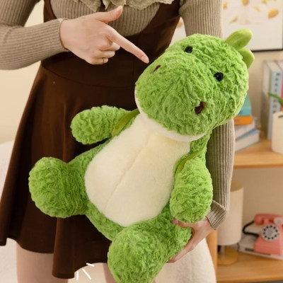 Thú nhồi bông khủng long đeo Balô quả bơ đáng yêu - Size 55cm đến 65cm - Quà tặng gấu bông khủng long êm mịn cho bé.