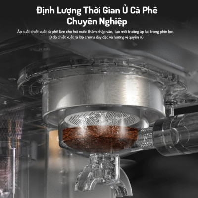 Máy Pha Cà Phê Espresso HiBREW H10A Cao Cấp Thương Hiệu Mỹ, Công suất 1350W - HÀNG NHẬP KHẨU, BẢO HÀNH 12 THÁNG