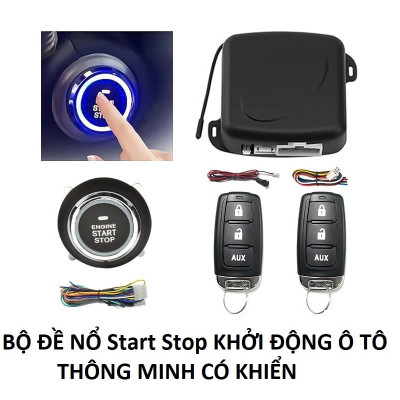 Bộ Khởi Động Xe Ô To Từ Xa Thông Mih – 1 Chạm Start/Stop Có 2 Remote Cao Cấp , van vòi nước