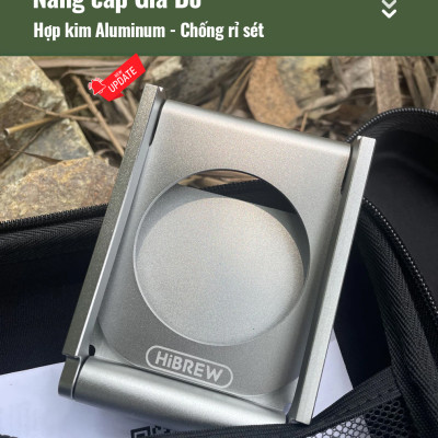 Máy pha cà phê mini HiBREW H4A cầm tay 3 trong 1 sử dụng mọi nơi, pha cafe espresso, cà phê viên nén, nóng và lạnh, hàng chính hãng