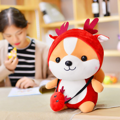 Gấu bông chó Shiba cosplay tuần lộc siêu dễ thương (23cm--->50cm) món quà noen tuyệt vời cho bé & người yêu, hàng xịn cao cấp loại 1
