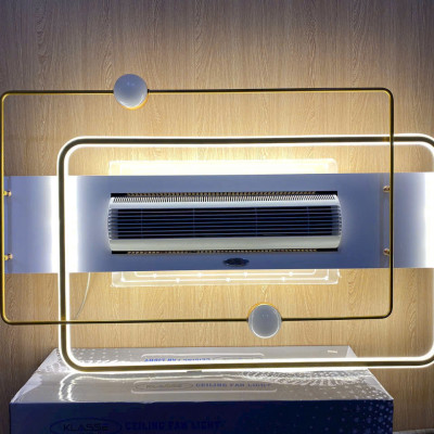 Quạt ốp trần mẫu mới không cánh quay 180 độ, ốp sát trần thế hệ mới, lắp cho phòng khách - phòng ngủ, hàng chính hãng Klasse KL129C