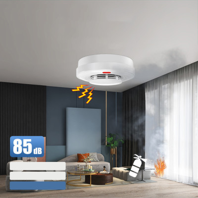 Cảm Biến Báo Khói, Chuông Báo Cháy Thông Minh Linptech Có Wifi Báo Điện Thoại Từ Xa, Không Dây, Hoạt Động Độc Lập