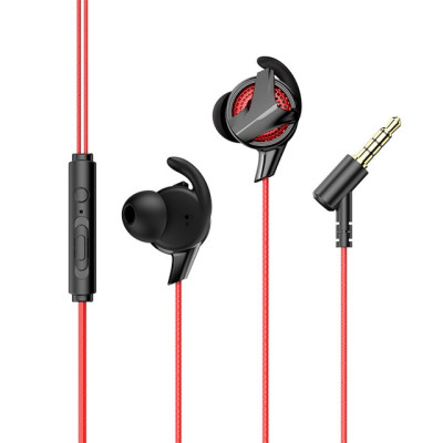 Tai nghe nhét tai hỗ trợ đàm thoại cho game thủ hiệu Baseus Gamo earphone H15 (thiết kế elbow, âm thanh Hifi surround, hỗ trợ gắn 2 micro)  - Hàng chính hãng