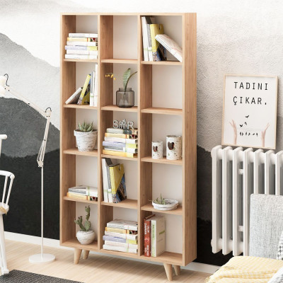 Tủ để sách gỗ công nghiệp cho gia đình SMLIFE Bugio