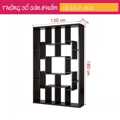 Giá đỡ sách gỗ công nghiệp thiết kế đẹp SMLIFE Bud