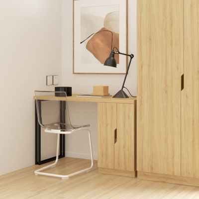 [Happy Home Furniture] DASH , Bàn làm việc - chân sắt , 120cm x 55cm x75cm ( DxRxC), BAN_030