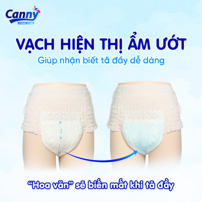 Combo 3 gói Tã/Bỉm Quần Người Lớn, Người Già Canny Siêu Mềm Mại, Siêu Thấm, Kháng Khuẩn XL7 (7 miếng)