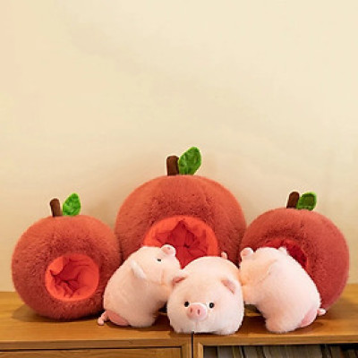 Thú nhồi bông heo trong quả cute - Size 20 đến 35cm - Quà tặng gấu bông xinh xắn êm mịn.