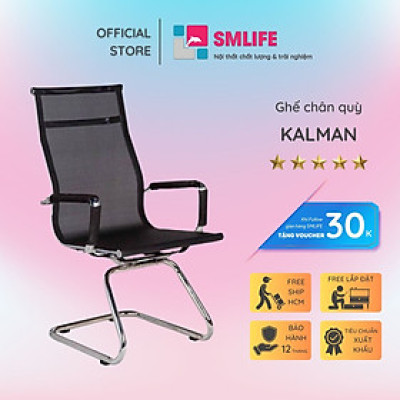 Ghế chân quỳ lưng cao bọc lưới SMLIFE Kalman