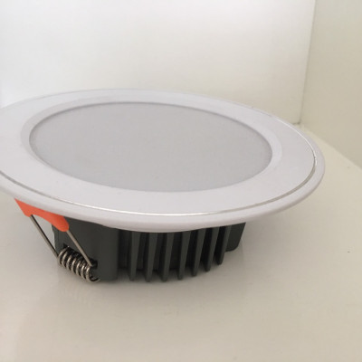 Đèn âm trần mới viền bạc 12w ánh sáng Trắng 6000k - (Hàng nhập khẩu)