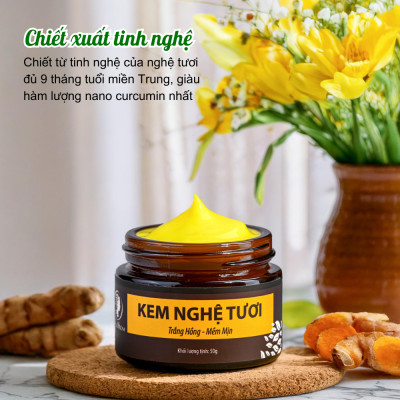 Combo chăm sóc cho mẹ Wonmom ( 1 Kem nghệ tươi 50g + 1 Hộp thảo mộc vệ sinh cho mẹ 10 túi/hộp)