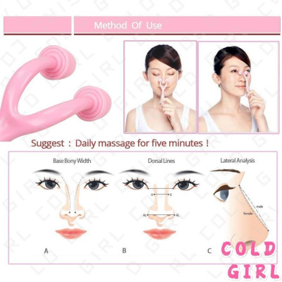 Dụng Cụ Lăn Nâng Mũi Mát Xa Vùng Mũi Bằng Nhựa Tiện Dụng, Cây Nâng Mũi Dọc Dừa Tự Nhiên (Có Hàng Sẵn)