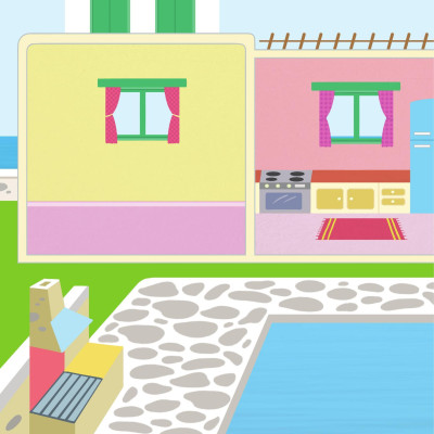 Sách - Trang Trí Ngôi Nhà - Với Gần 600 Miếng Dán Và Khuôn Hình Sáng Tạo - Bìa Cứng