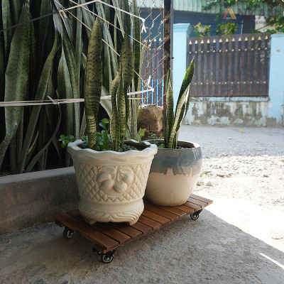 Kệ Gỗ Di Động ANKAN - Chịu Lực 150Kg, Di Chuyển Dễ Dàng, Thích Hợp Chậu Cây Và Trang Trí Nhà Cửa