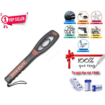 ROGTZ Máy Dò Kim Loại Cầm Tay Super Wand GP-008 - Nhanh Chóng, Chính Xác 99% Báo Hiệu Âm Thanh Đèn LED Rung Khoảng Cách Dò 30cm Nhựa ABS Nhỏ Gọn Hoạt Động 40 Tiếng An Ninh Sân Bay Cơ Quan Tổ Chức Ngân Hàng Máy Móc Linh Kiện - Hàng Chính Hãng