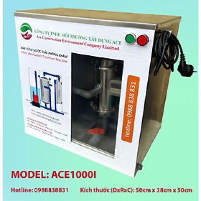 (Hàng chính hãng) Máy lọc nước thải Litero ACE1000I xử lý nước thải Phòng khám chuyên khoa ngoại công nghệ oxy hoá bậc cao kết hợp lọc nano và than hoạt tính 1 bộ