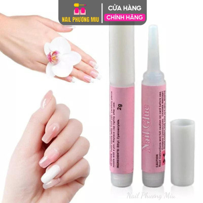 Keo Mini Dán Móng Giả Làm Nail Box, Set 10 Tuýp 2g, Nhanh Khô Tiện Lợi Nhỏ Gọn, Chất Lượng Cao, Dễ Sử Dụng Nữ keo  dán mỏng