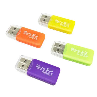 Đầu đọc thẻ nhớ điện thoại Micro SD, mini SD,MMC, Plus, SDHC, RS-MMC - Hàng Nhập Khẩu - Giao Màu Ngẫu Nhiên