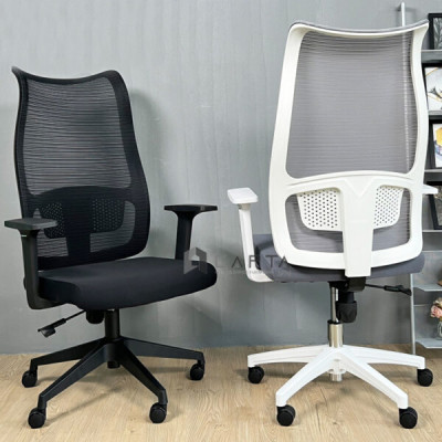 Ghế xoay làm việc ngả lưng thư giãn Ghế văn phòng lưng cao bọc vải lưới CM4516-M tại HCM Modern Manager Chair