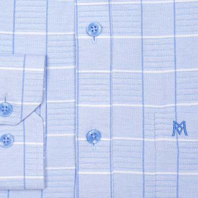 Áo sơ mi nam tay dài form suông Khatoco A1MD498T1-CNCR317-2504-D công nghệ NANO