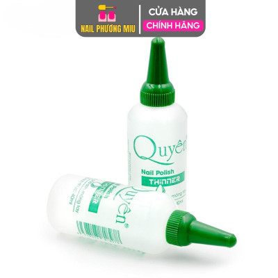 Nước Pha Sơn Móng Tay QUYÊN Cao Cấp 40ml Chai Nắp Nhọn Xanh Pha Loãng Sơn Gel Sơn Thạch Ombre Đều Màu Nhanh Chóng Nữ Women
