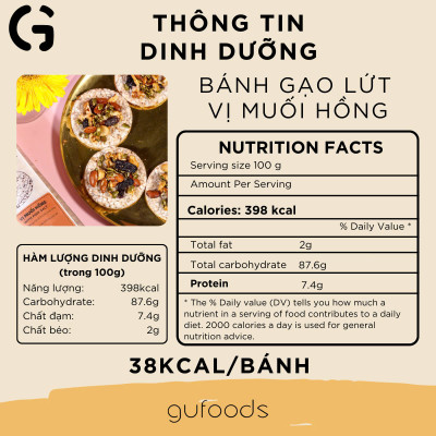 Combo 4 Gói Bánh Mix 4 Vị Huyền Mễ, Superfoods, Cỏ Ngọt, Muối Hồng, Bánh Gạo Lứt Ăn Kiêng Gufoods 170g - Bổ Sung Dinh Dưỡng Cho Người Ăn Chay, Ăn Kiêng, Ăn Vặt Healthy, Eatclean, Tập Gym