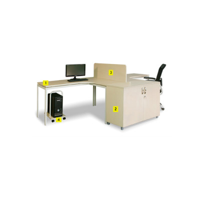 Bàn làm việc góc L trái chân sắt Juno Sofa NT 190 BLT16-CH 160 x 120 x 74 cm