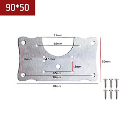 Combo 10 Miếng Tấm Pát Pad Thép Vuông Chữ Nhật Sửa Bản Lề Tủ Cửa Gỗ Lỗ Vít Door Hinge Repair Kit