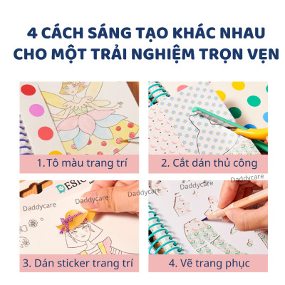 Đồ chơi cho bé gái thiết kế thời trang DIY Mideer Little Designer