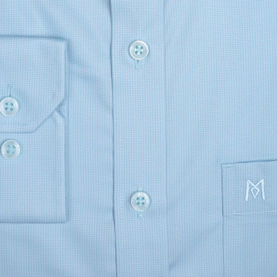 Áo sơ mi nam KHATOCO dài tay họa tiết A1MD538T1-CNMK552-2607-D