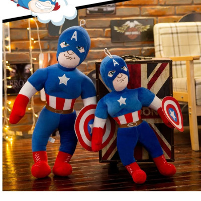 Thú nhồi bông đội trưởng Mỹ - Size 60cm - Quà tặng gấu bông captain amerca siêu anh hùng cho bé.